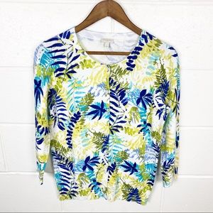 *3 for $25* Talbots Hawaiian Print Cardigan